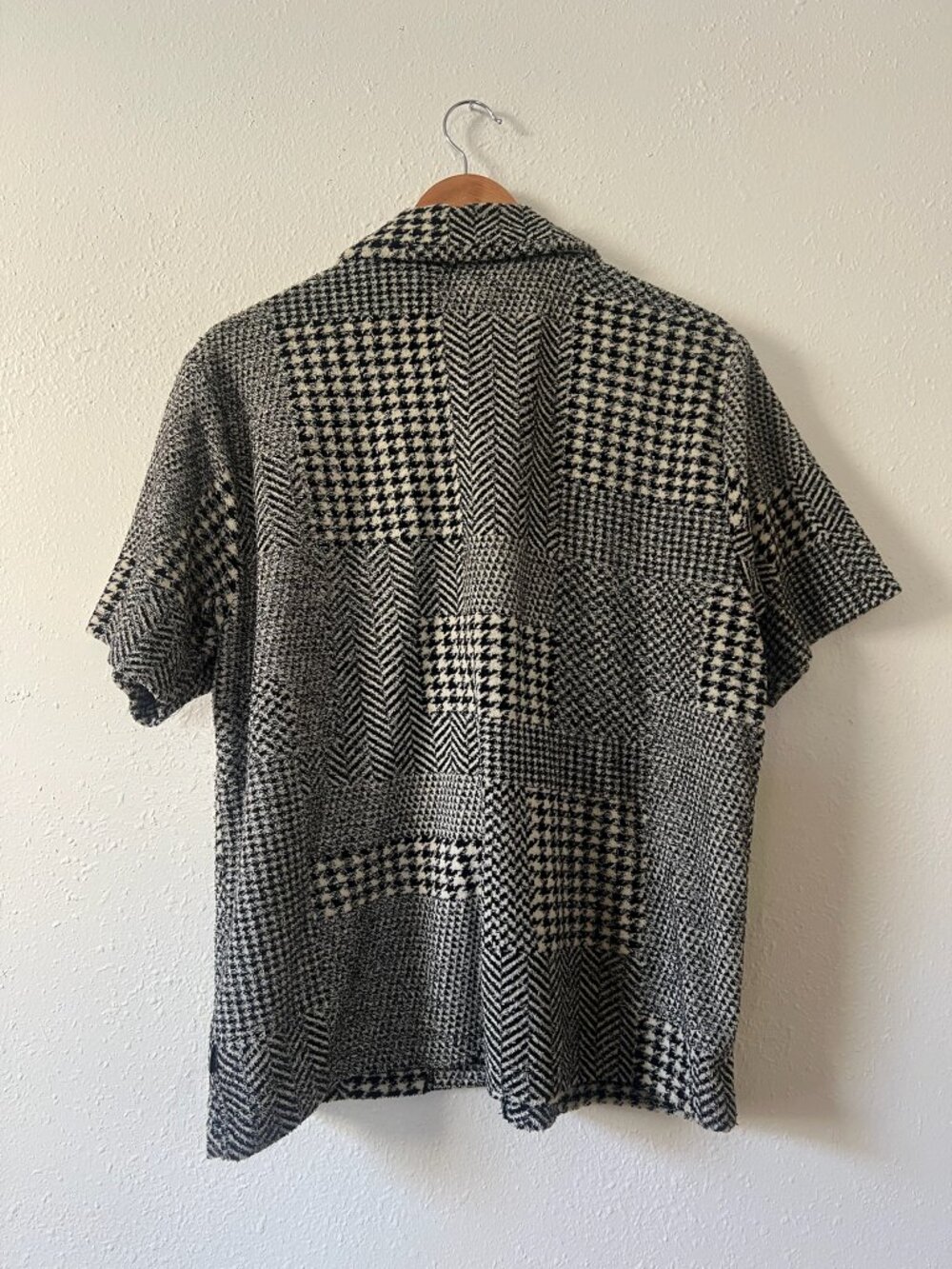 Stussy Abstract Houndstooth Terrycloth Shortsleeve Buttondown - Picture 3 of 4